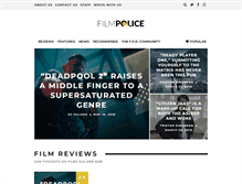 Tablet Screenshot of filmpolicereviews.com